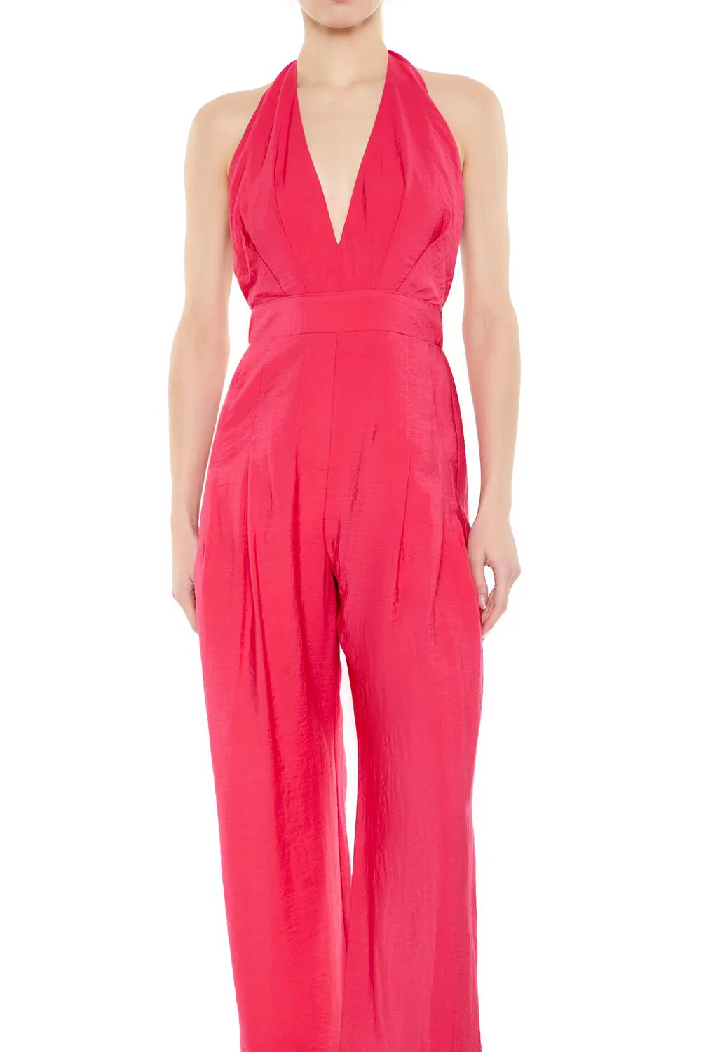 Halter Wide-Leg Jumpsuit - Image 4