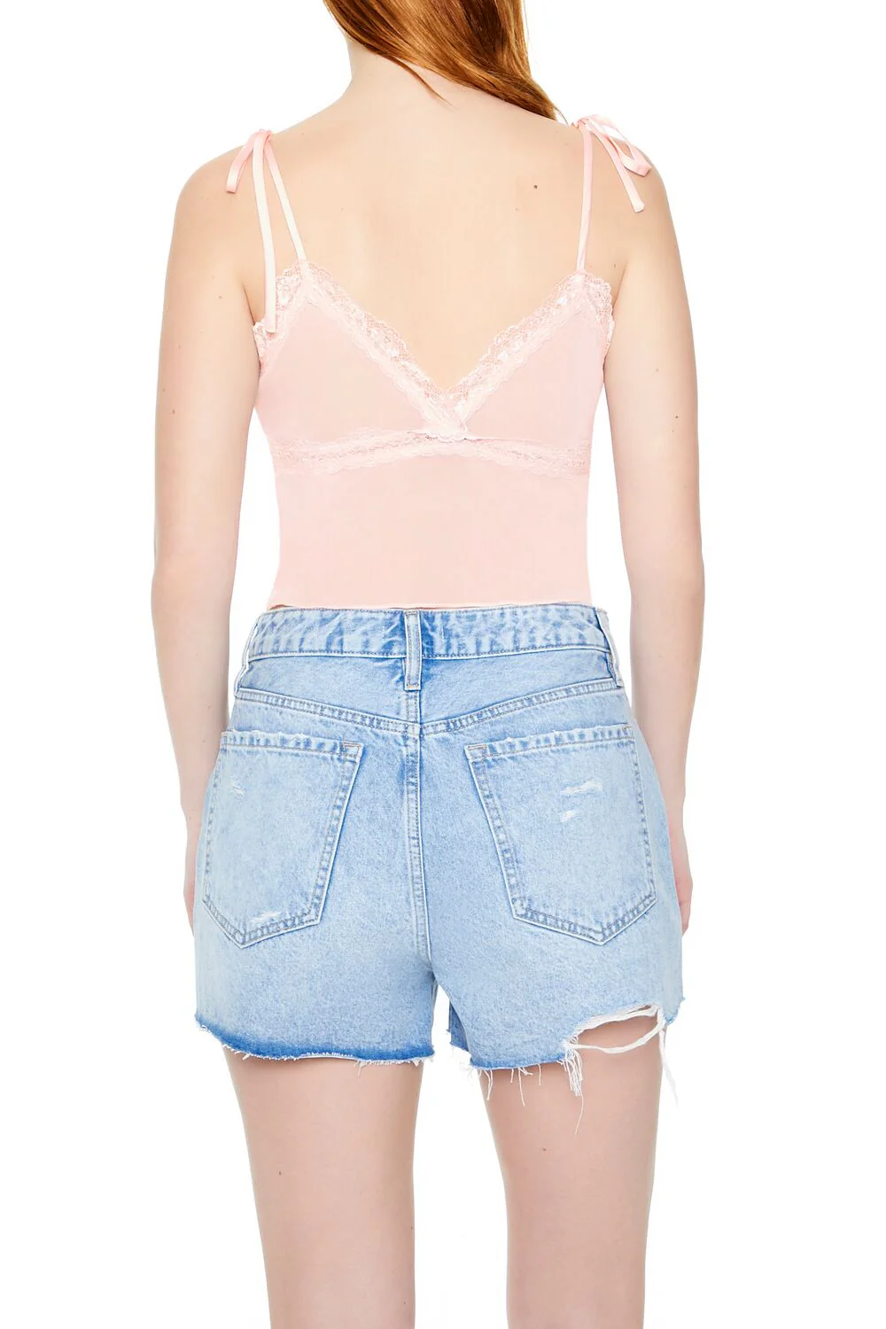 Mesh & Lace Tie-Strap Cami - Image 5