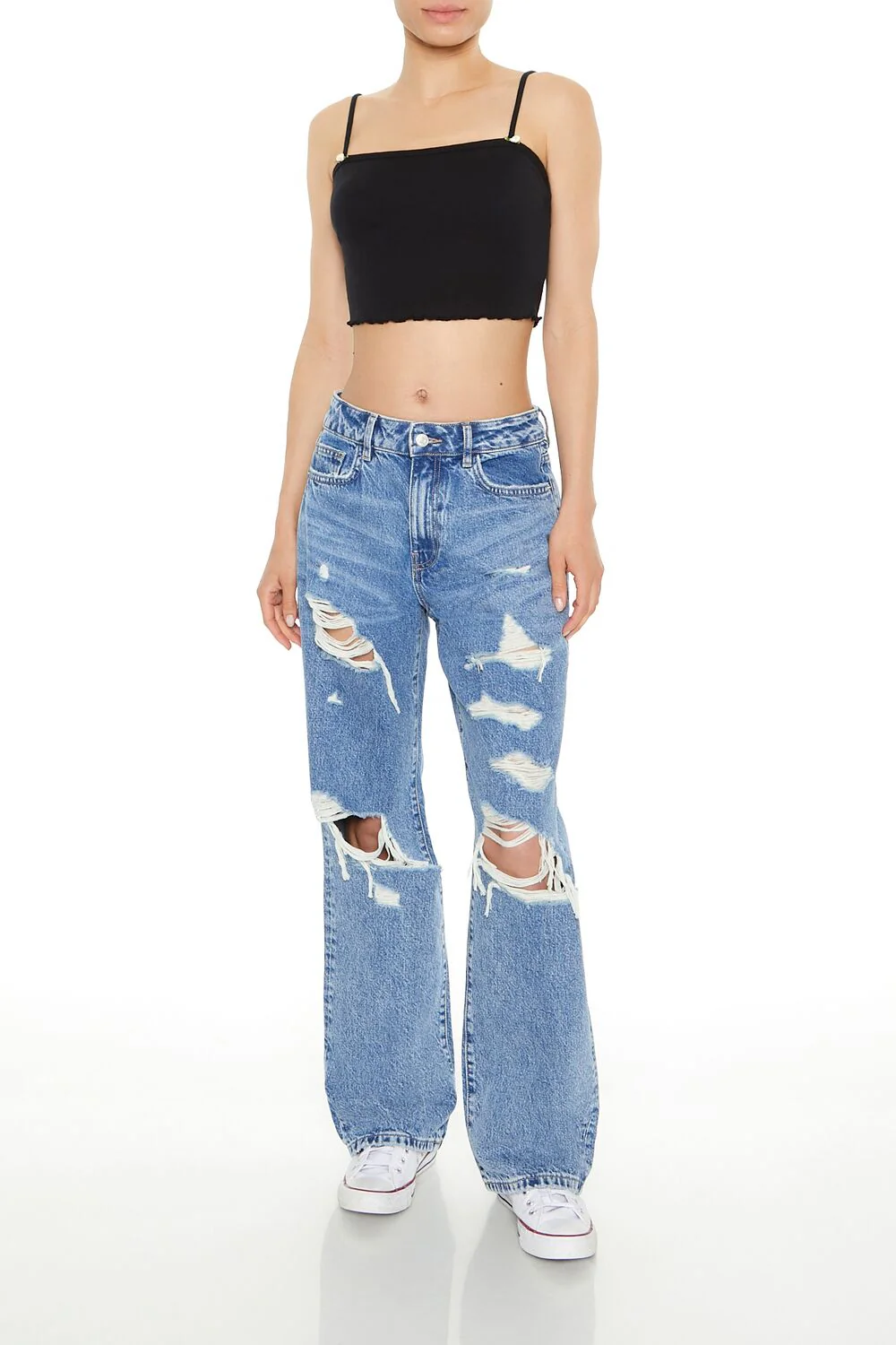 Rosette Lettuce-Edge Cropped Cami - Image 6