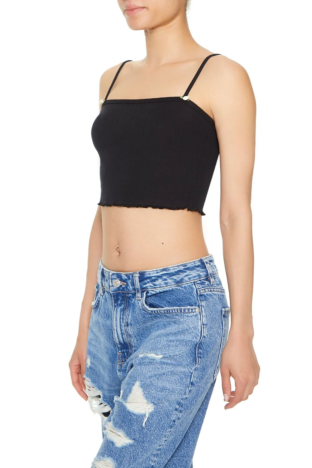 Rosette Lettuce-Edge Cropped Cami - Image 7