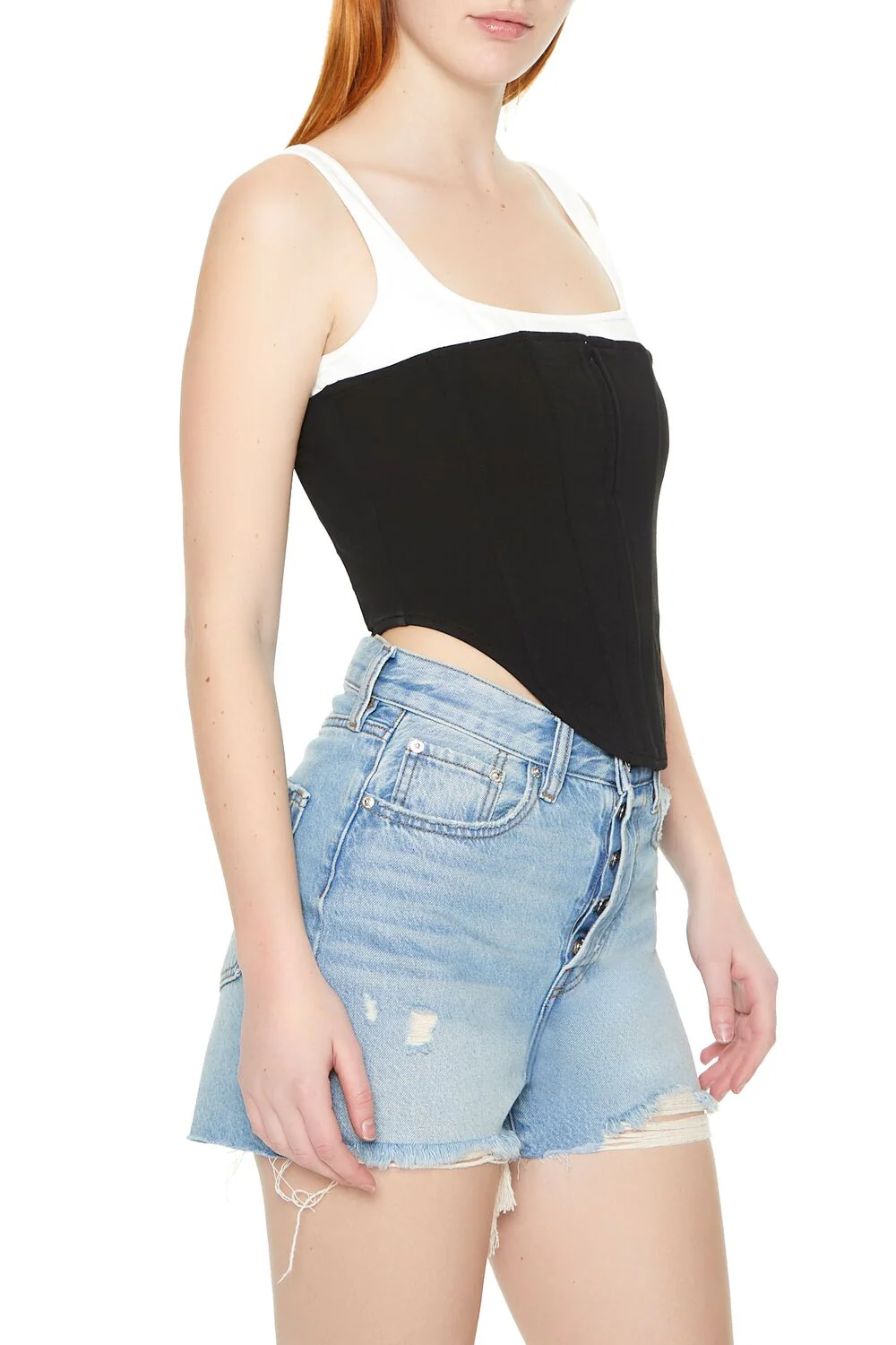 Lace-Up Corset Combo Top - Image 2