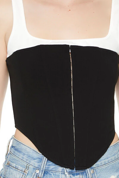 Lace-Up Corset Combo Top - Image 5