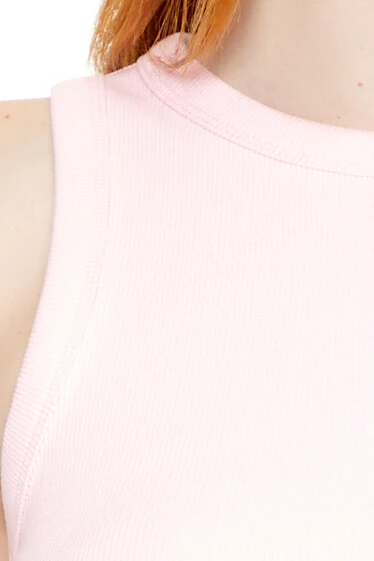 Cropped Dolphin-Hem Tank Top - Image 15