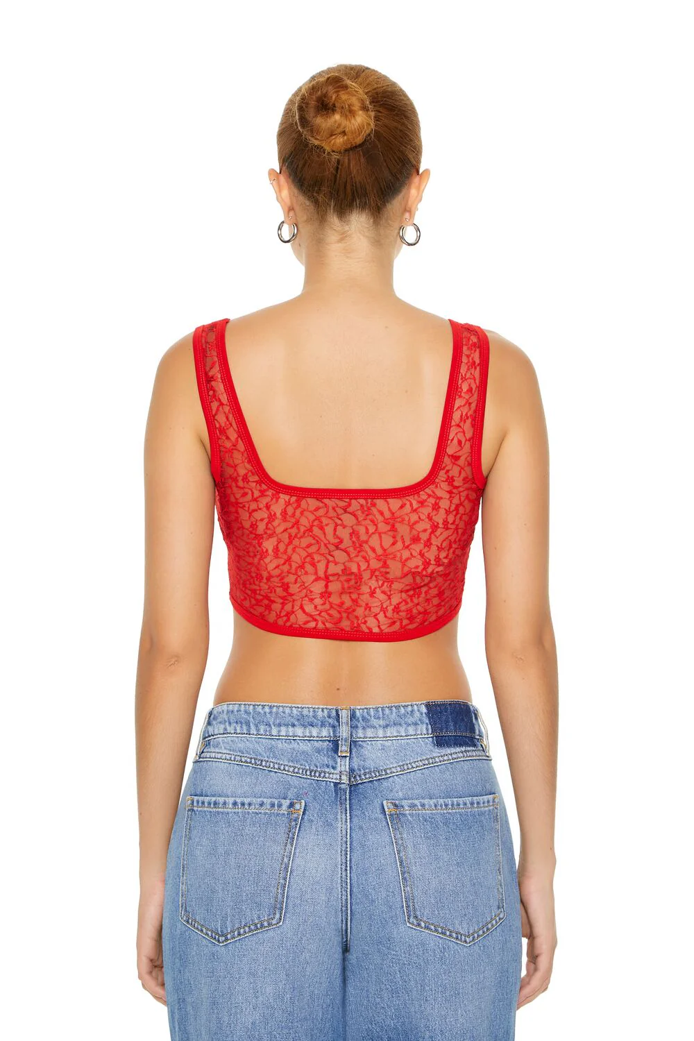 Lace Corset Crop Top - Image 3
