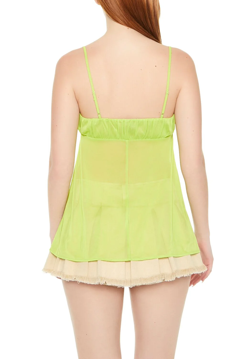 Sheer Mesh Split-Hem Cami - Image 8