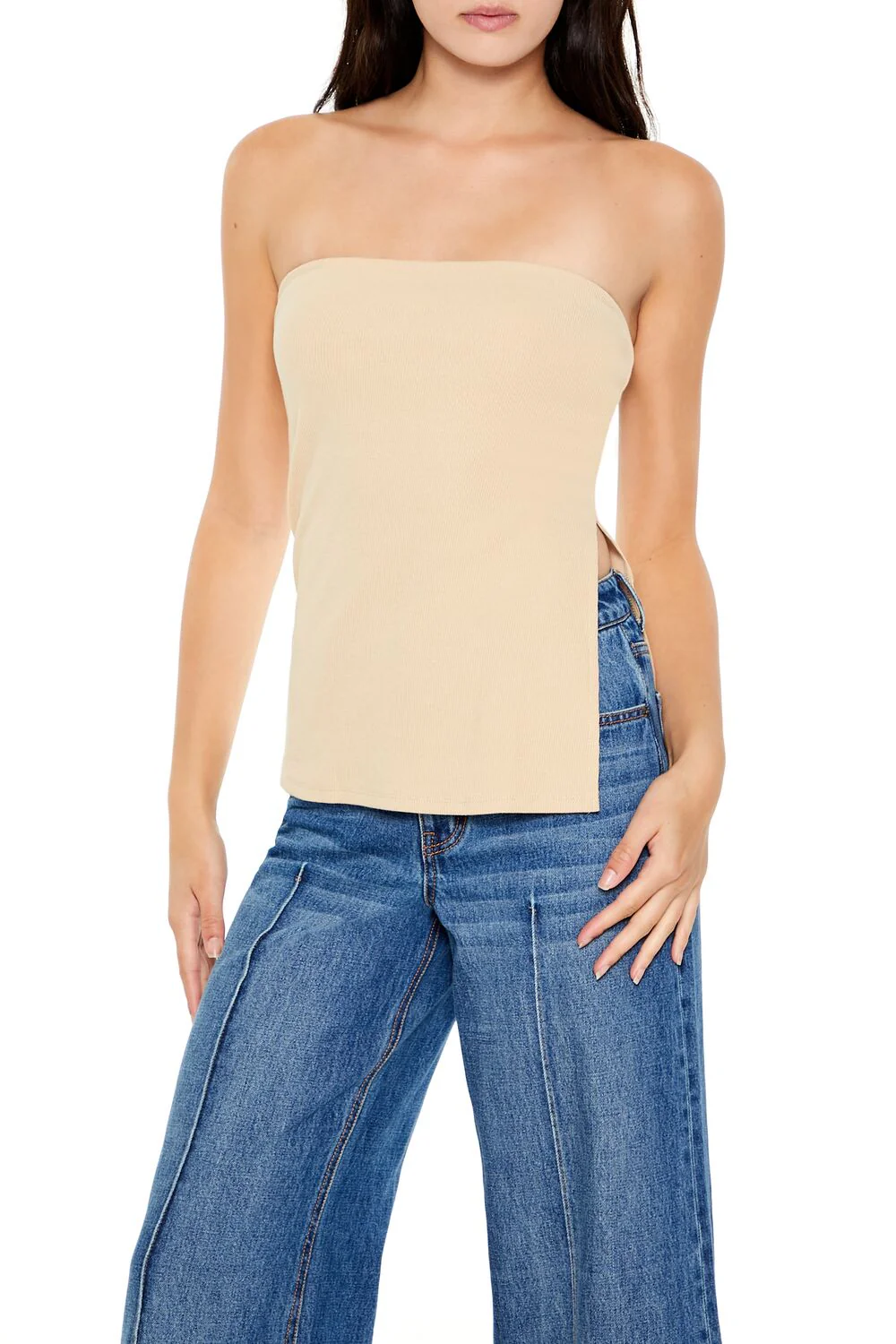 Ribbed Slit Tube Top - Image 17