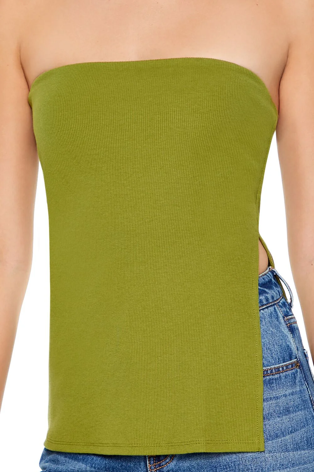 Ribbed Slit Tube Top - Image 24