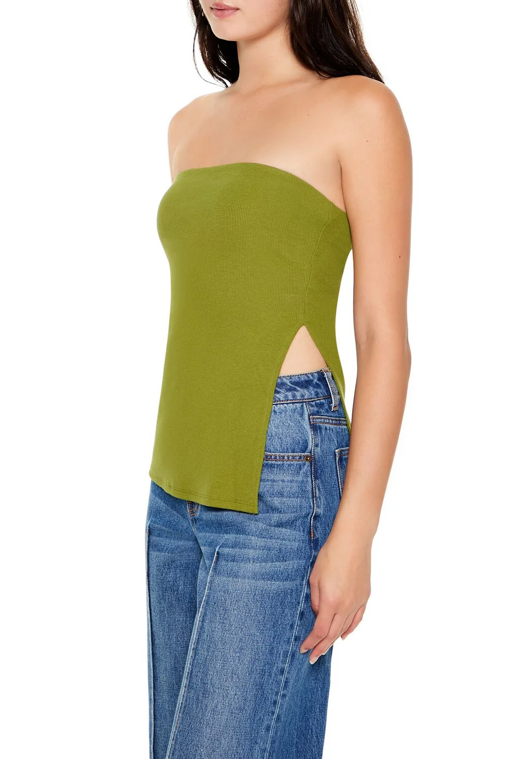Ribbed Slit Tube Top - Image 25