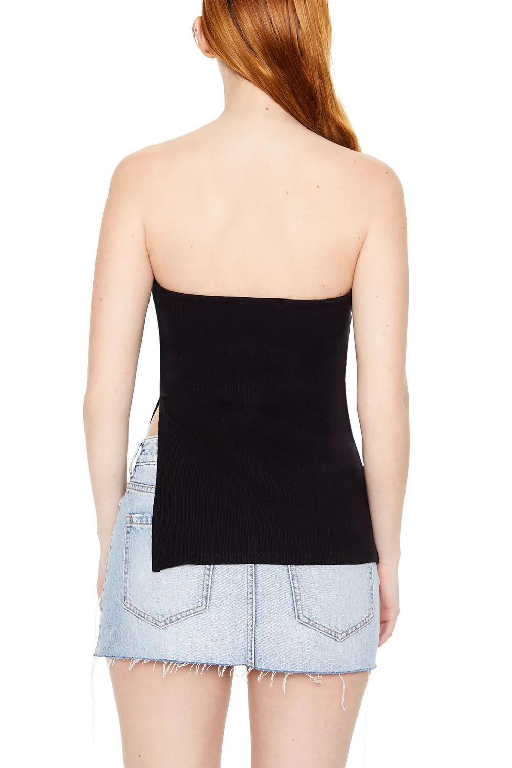 Ribbed Slit Tube Top - Image 3