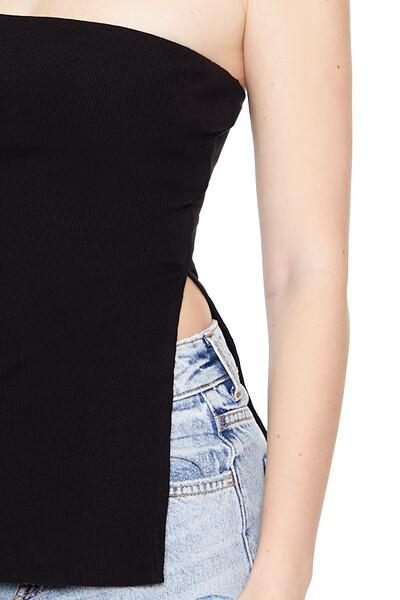 Ribbed Slit Tube Top - Image 5