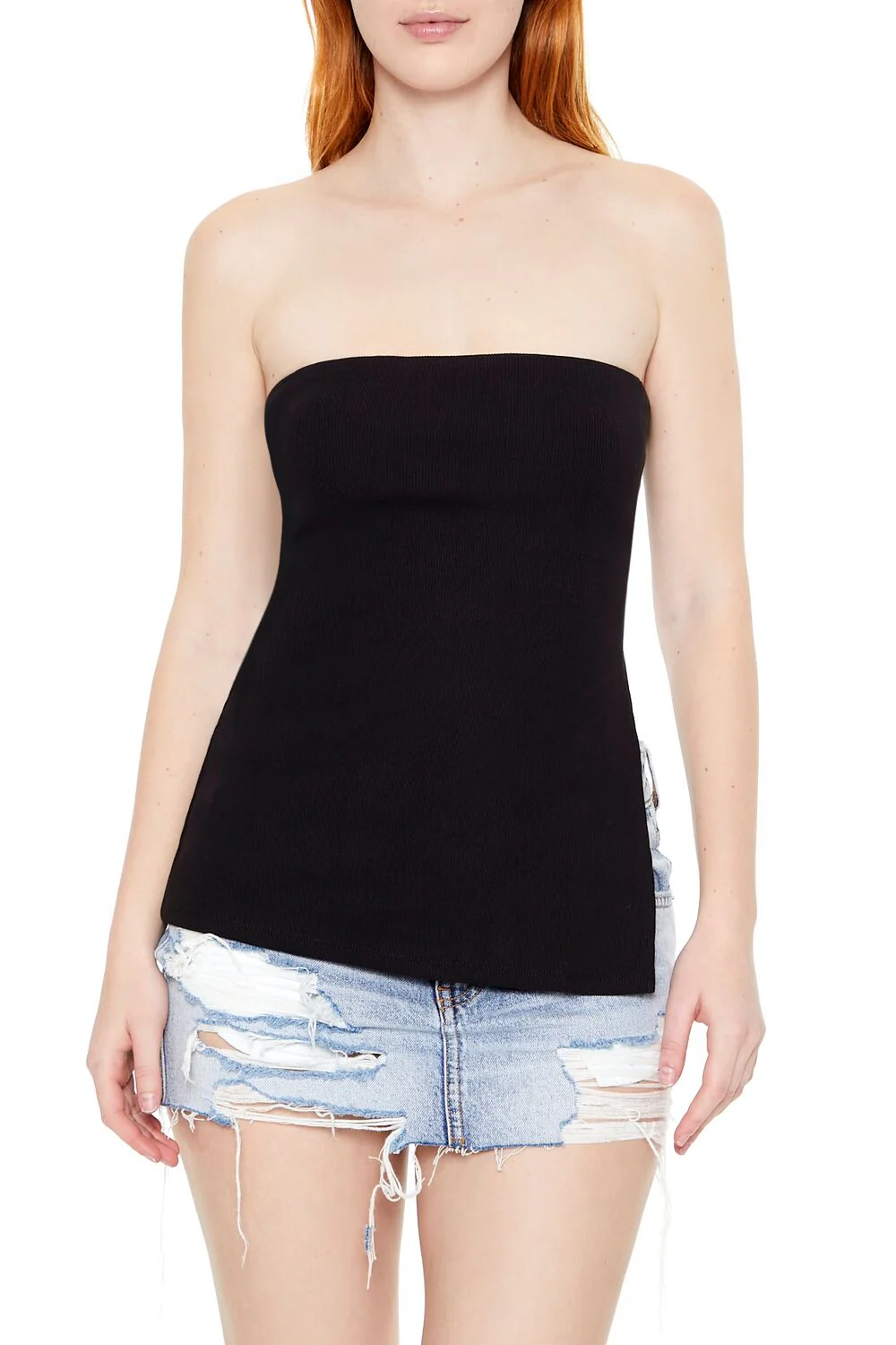 Ribbed Slit Tube Top - Image 6