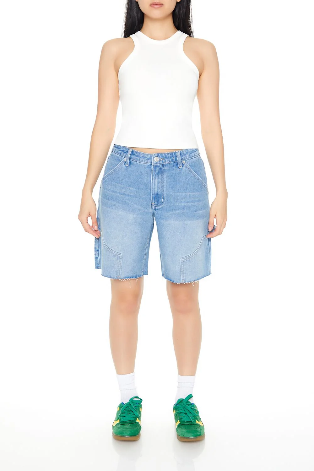 Ribbed Knit Racerback Tank Top - Image 4