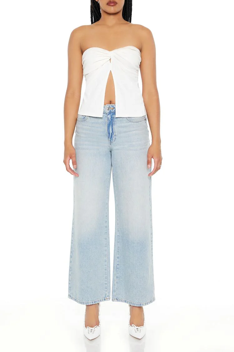 Twisted Split-Hem Tube Top - Image 4