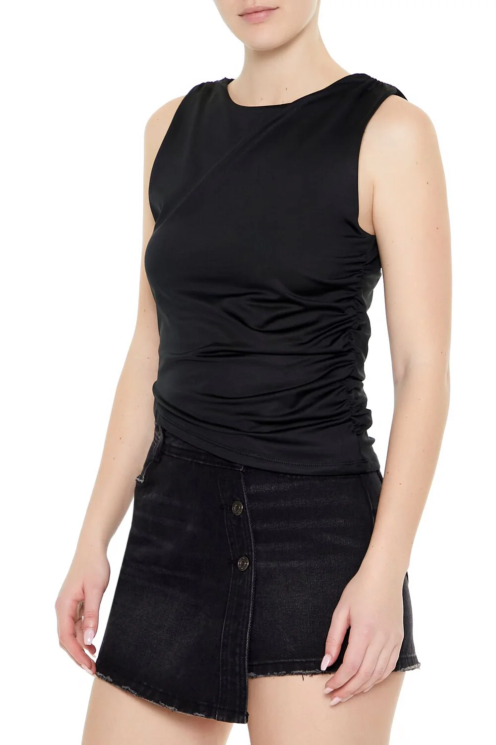 Contour Sculpt Asymmetrical Tank Top - Image 2