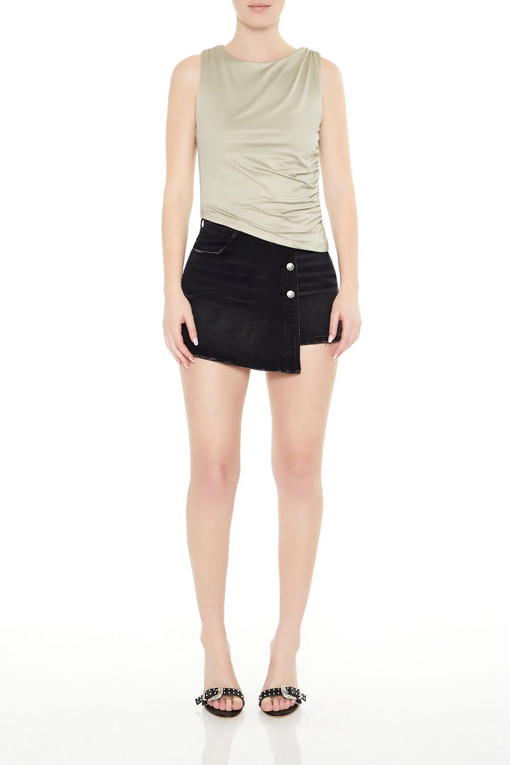 Contour Sculpt Asymmetrical Tank Top - Image 9