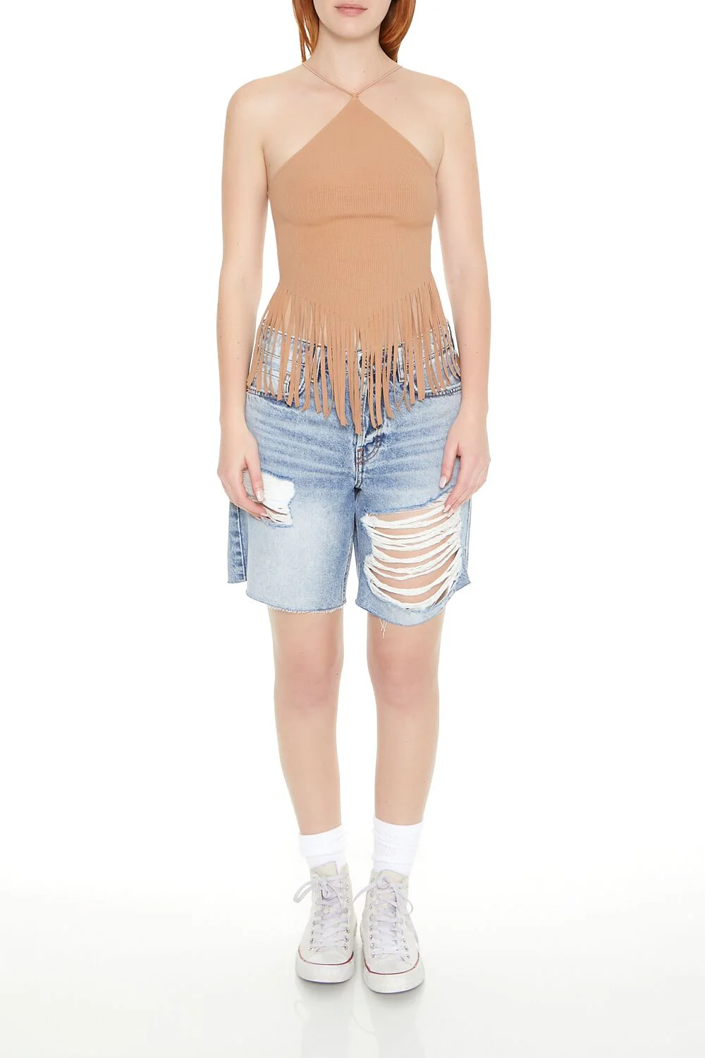 Fringe Cropped Cami - Image 9