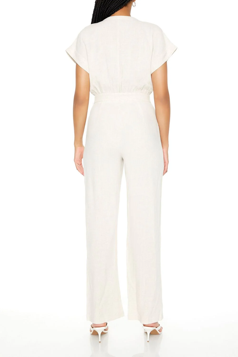 Buttoned Straight-Leg Jumpsuit - Image 3