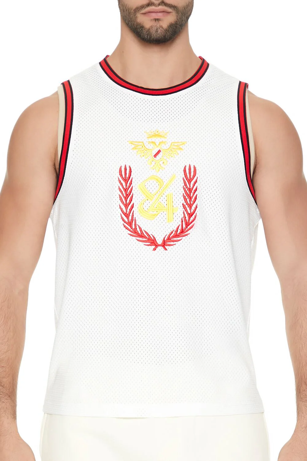 Mesh Embroidered 84 Basketball Jersey - Image 5