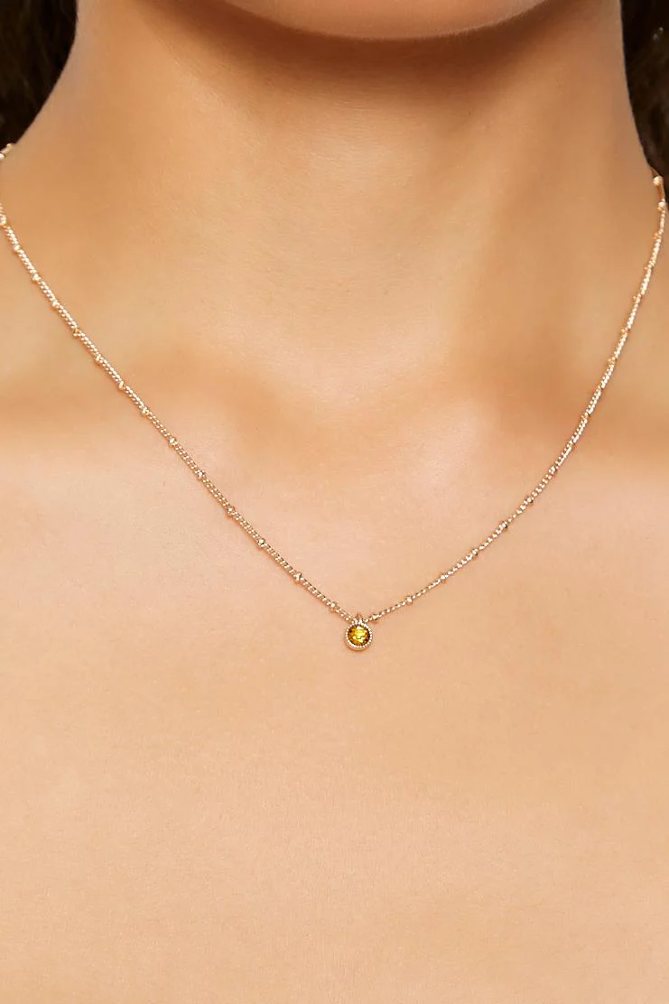 Birthstone Charm Necklace - Image 10