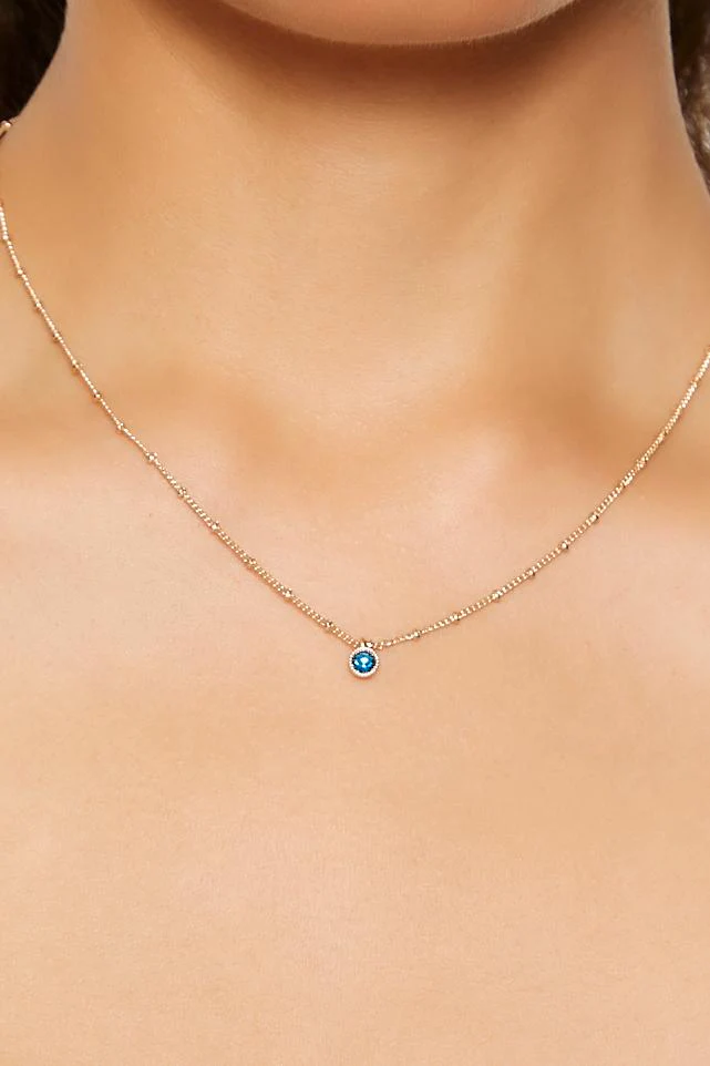 Birthstone Charm Necklace - Image 11