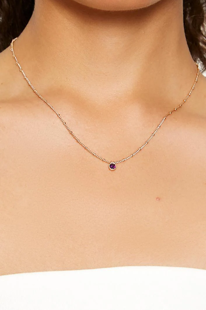 Birthstone Charm Necklace - Image 3
