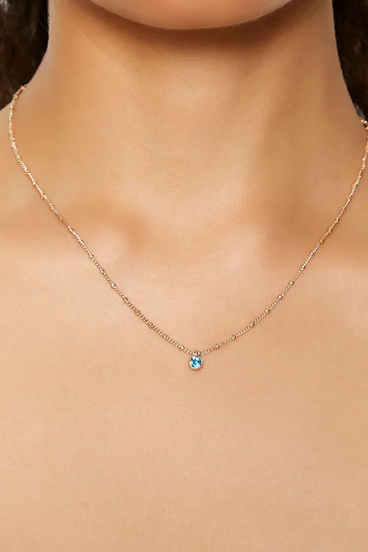 Birthstone Charm Necklace - Image 4