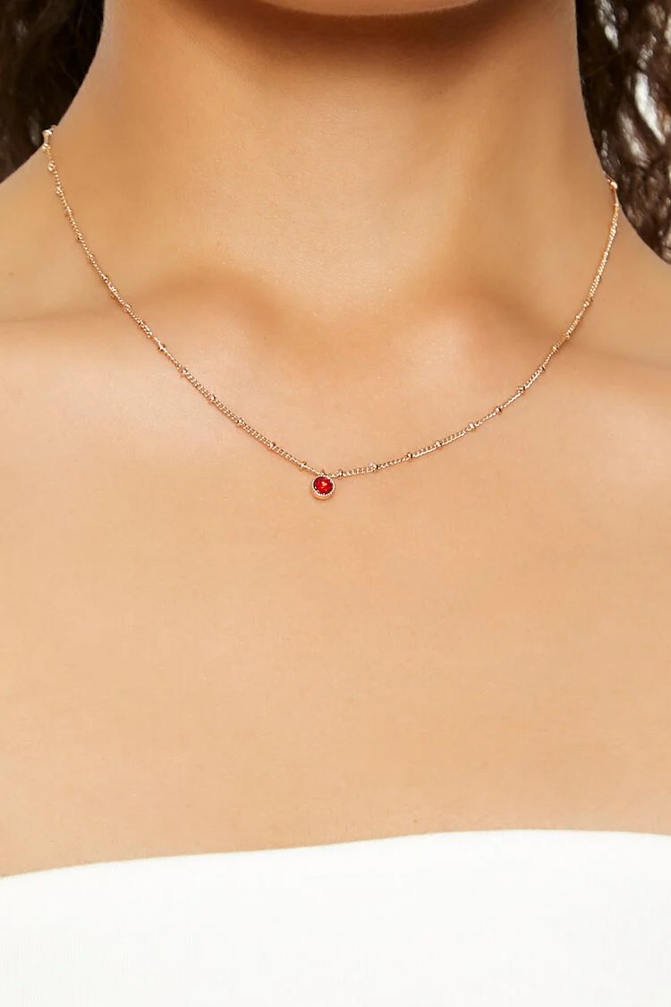 Birthstone Charm Necklace - Image 7