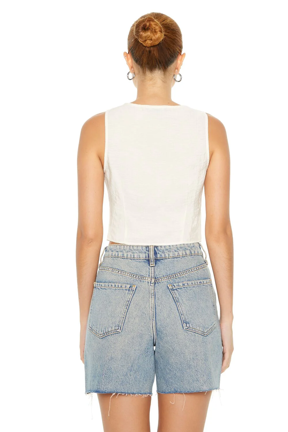 Plunging Split-Hem Crop Top - Image 8