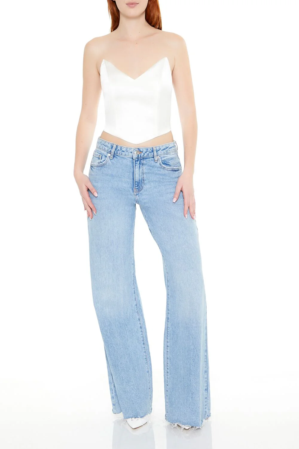 Satin Cropped Tube Top - Image 4