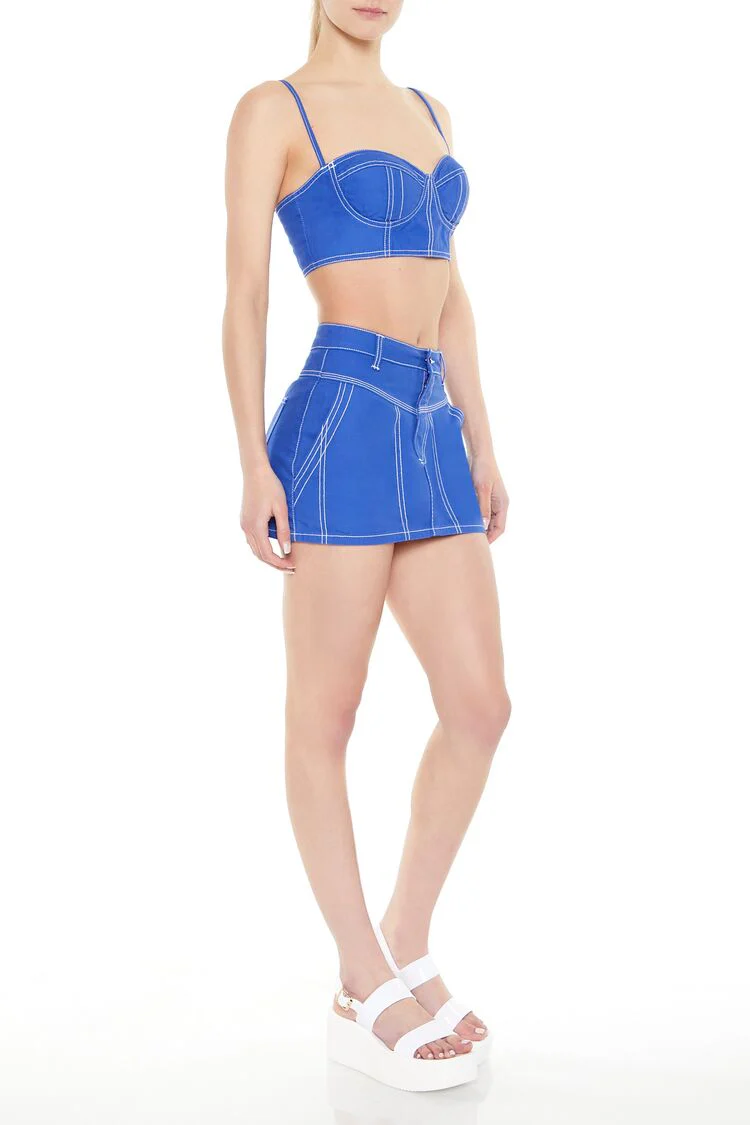 Twill Mini Skirt - Image 2