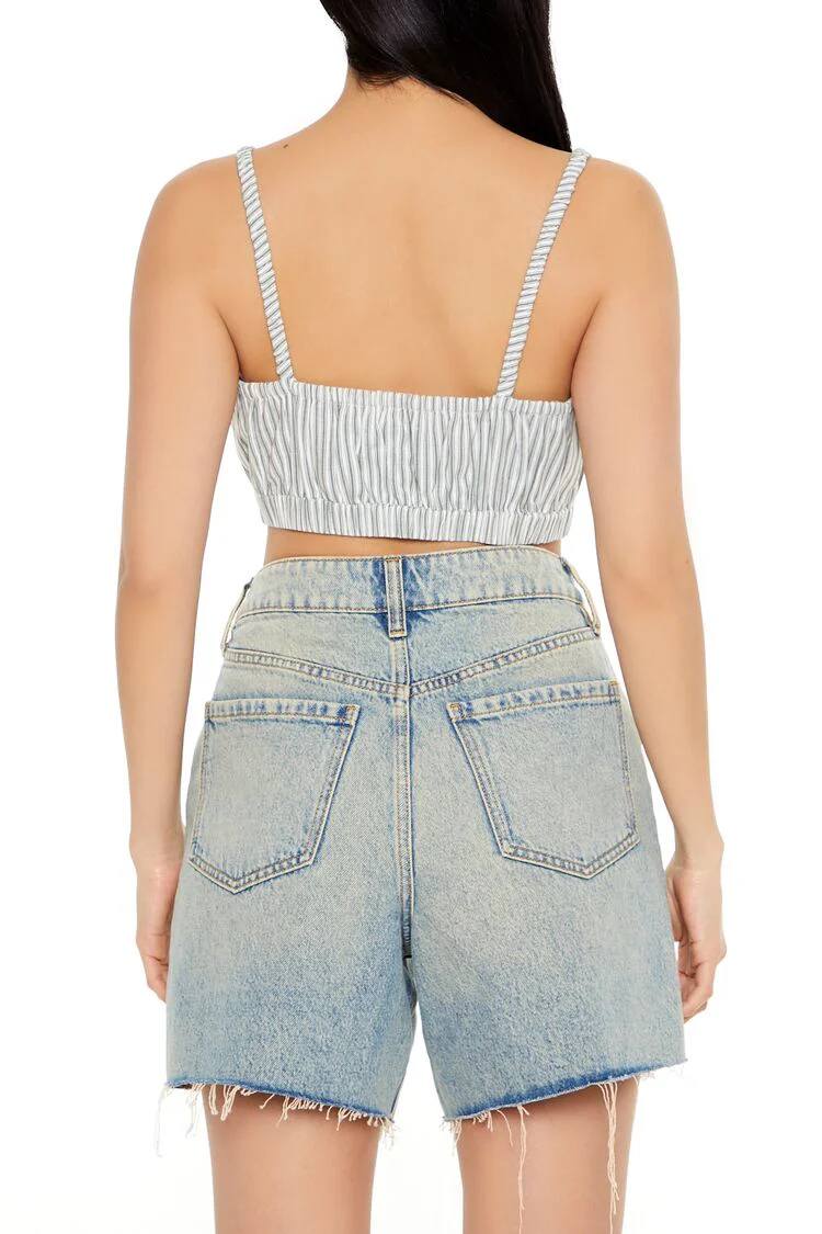 Pinstriped Cropped Cami - Image 5