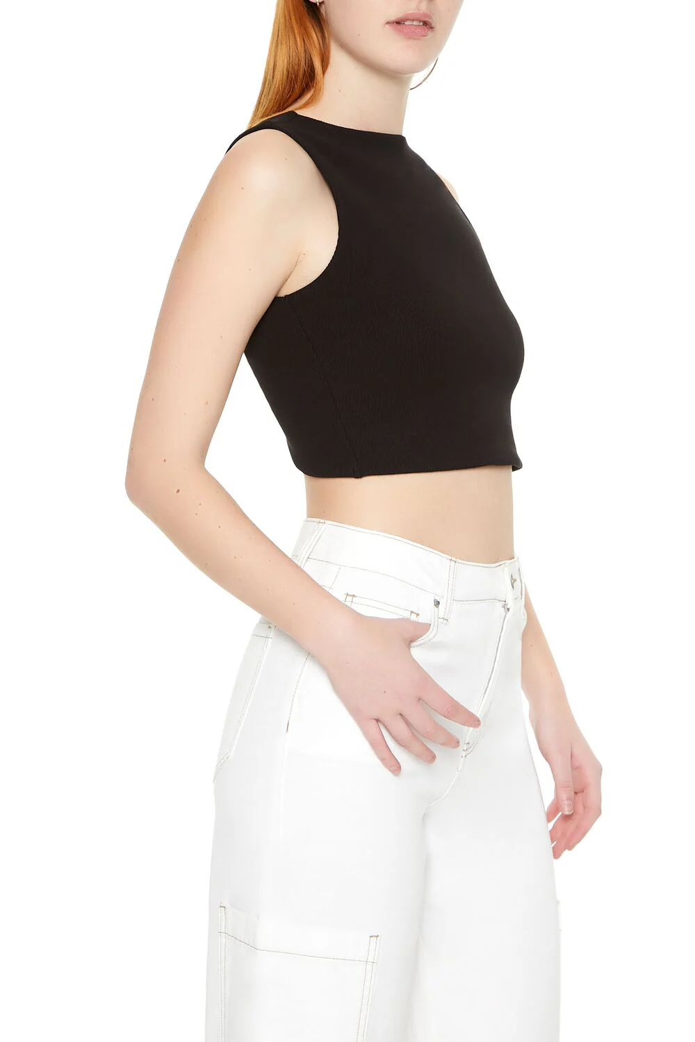 Sleeveless Twisted Crop Top - Image 2