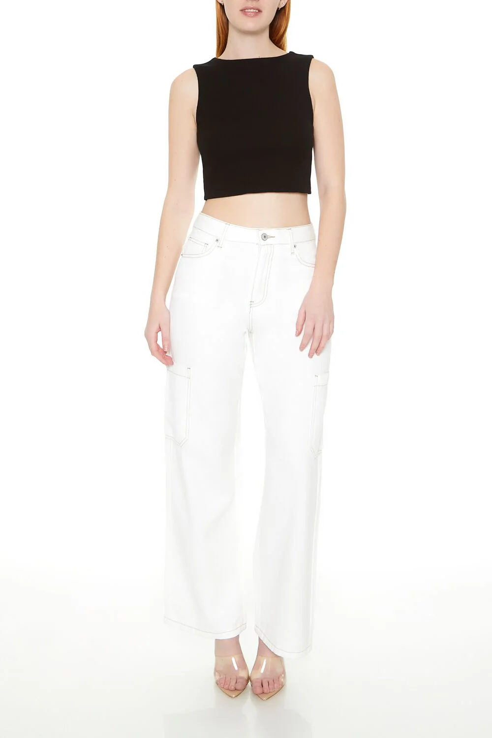 Sleeveless Twisted Crop Top - Image 4