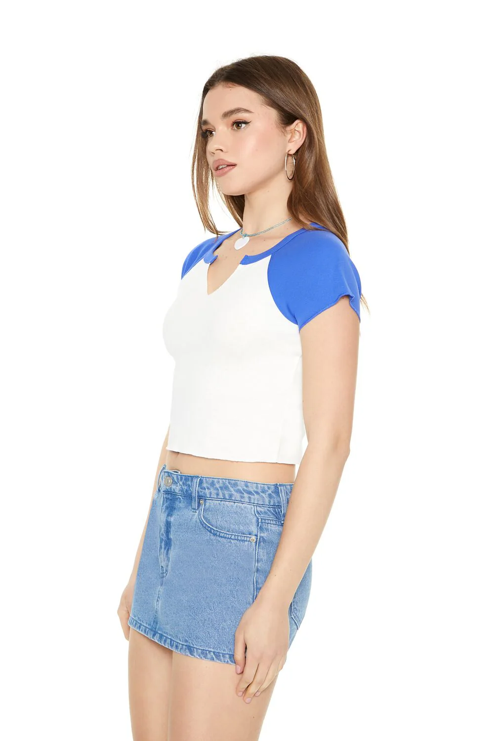 Cropped Raglan Tee - Image 2