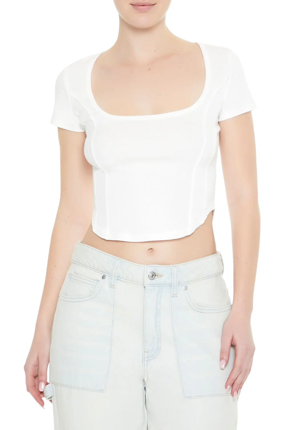 Mineral Wash Cropped Tee - Image 6