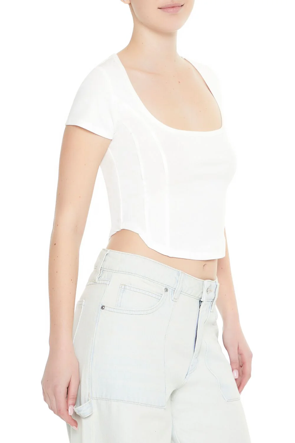 Mineral Wash Cropped Tee - Image 7
