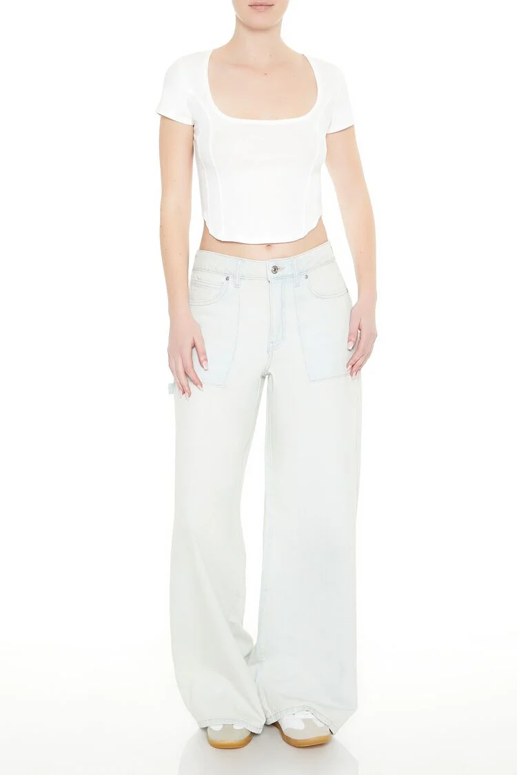 Mineral Wash Cropped Tee - Image 9
