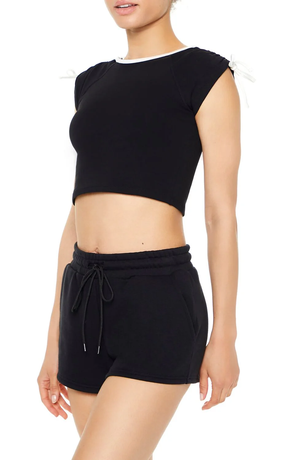 Drawstring Cropped Tee - Image 2