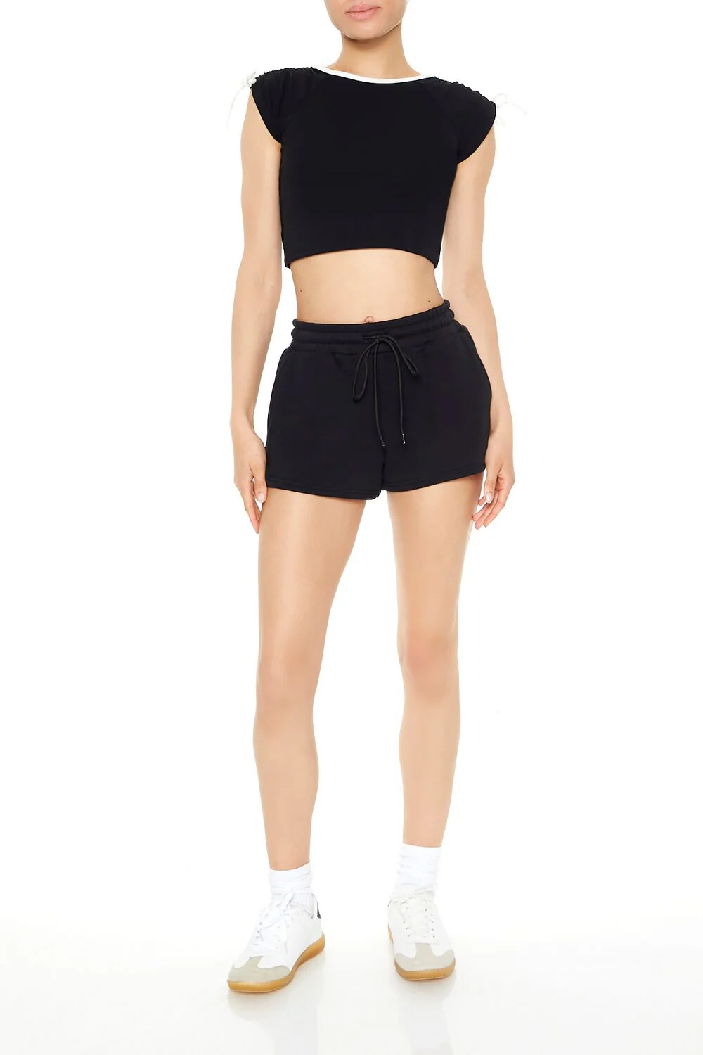 Drawstring Cropped Tee - Image 4