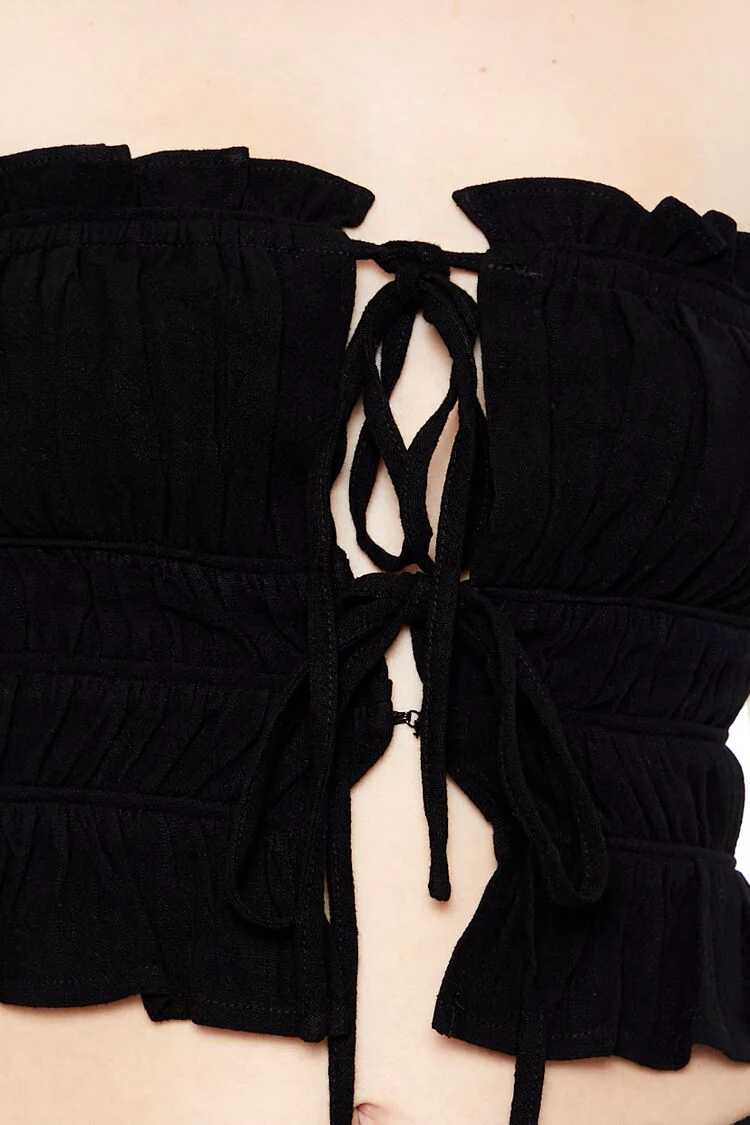 Tiered Ruffle-Trim Tube Top - Image 5