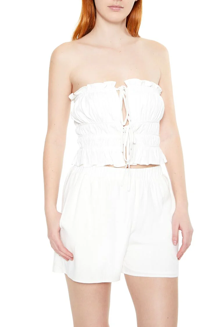 Tiered Ruffle-Trim Tube Top - Image 7