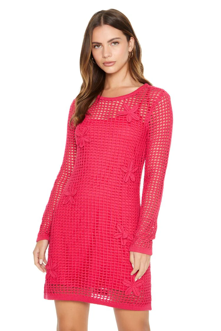 Crochet Flower Combo Dress - Image 4