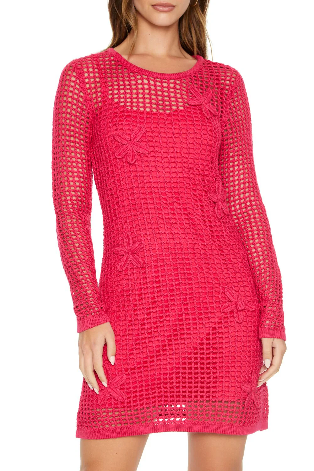 Crochet Flower Combo Dress - Image 5