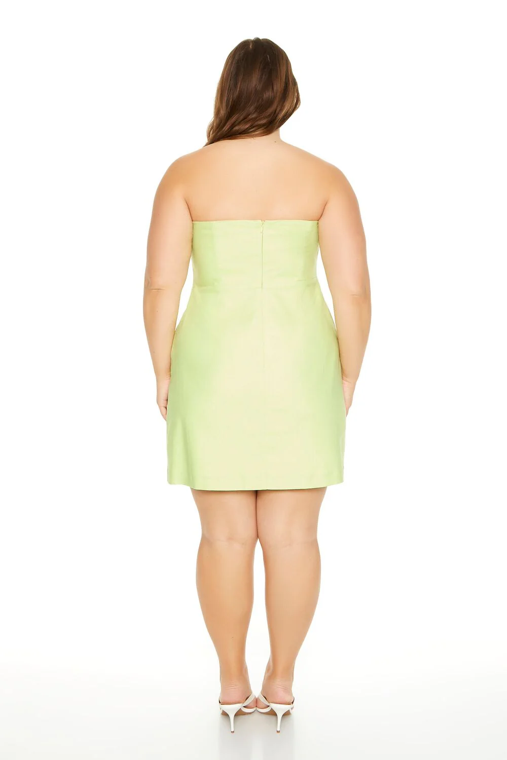 Plus Size Strapless Mini Dress - Image 3