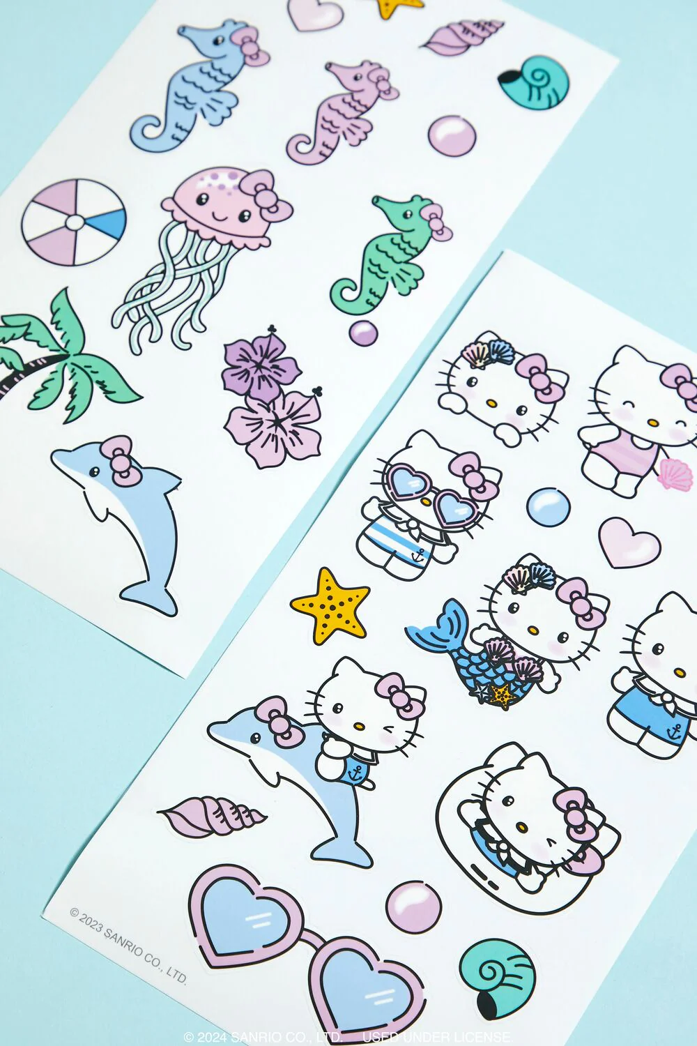 Hello Kitty Mermaid Water Bottle & Sticker Set - Image 5