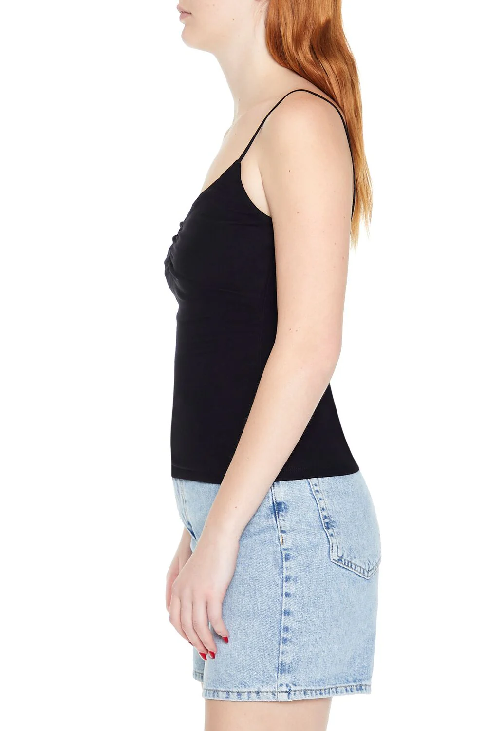 Ruched Rib-Knit Cami - Image 4