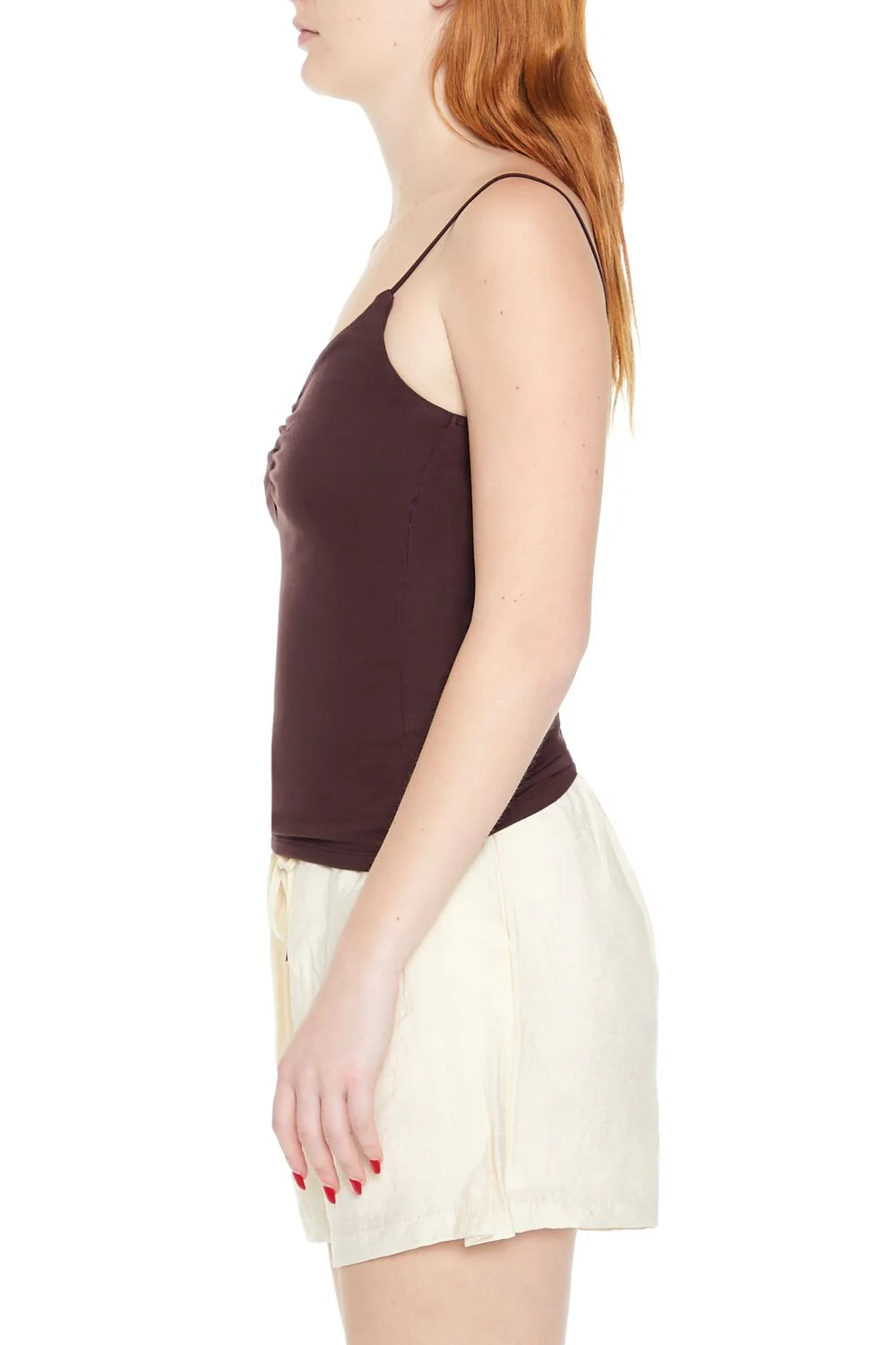 Ruched Rib-Knit Cami - Image 9