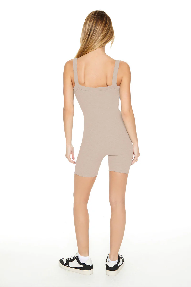 Fitted Rib-Knit Romper - Image 7