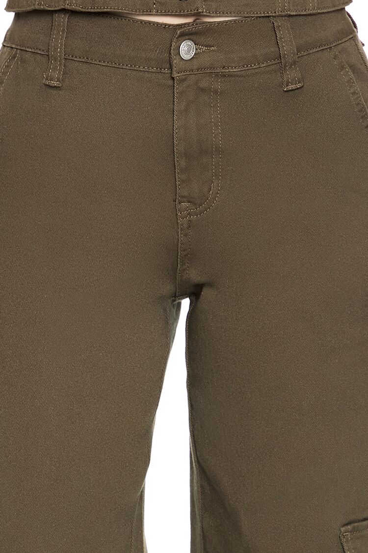 Mid-Rise Wide-Leg Cargo Pants - Image 6