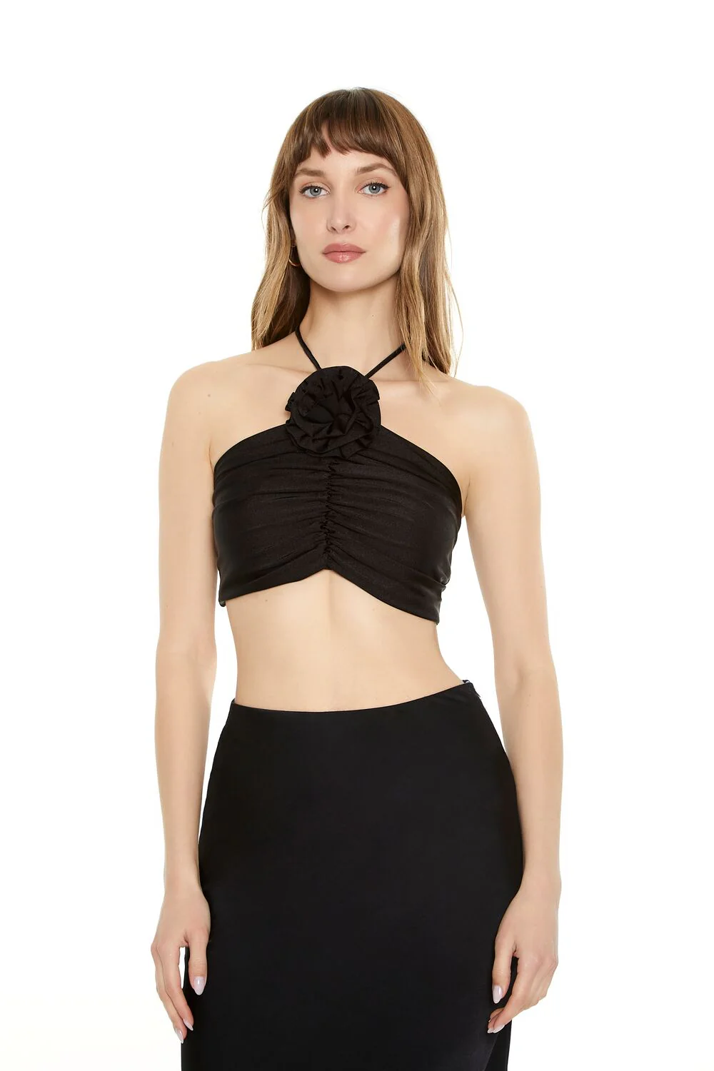Rosette Halter Crop Top - Image 6